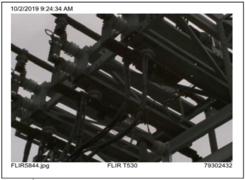 FLIR image at an Enbridge pump station